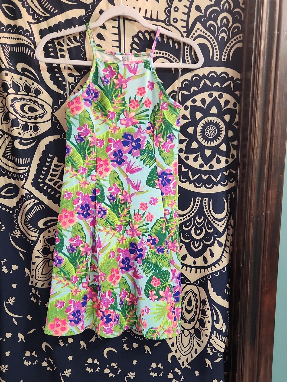 Miss K Floral Pink & Purple Girls' Formal Dress
